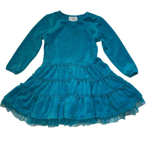 Hanna Andersson Other - Hanna Andersson Velour Tiered Dress, Size 90